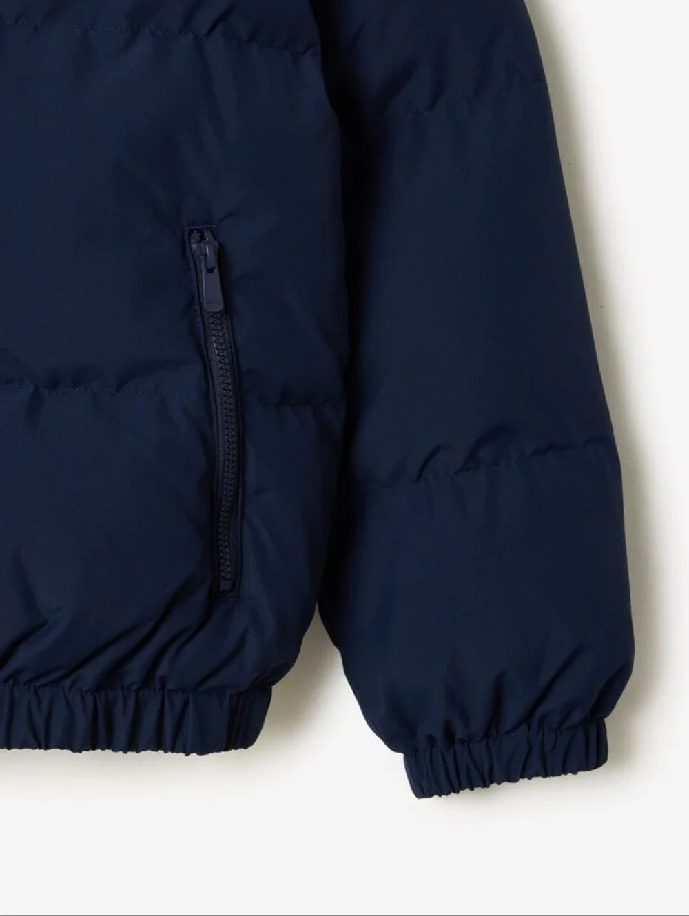 Lacoste Kid's' Navy Hooded Puffer Jacket Size 5